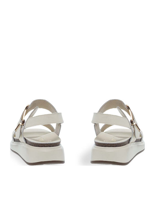 Sandale De Piele Dama Ecru