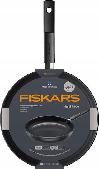 Fiskars Hard Face Τηγάνι από Αλουμίνιο με Αντικολλητική Επίστρωση 30cm