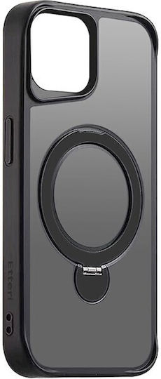 Etteri Umschlag Rückseite Silikon / Kunststoff Schwarz (iPhone 13)