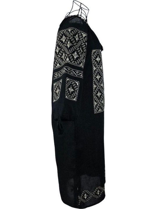 Midi Damenkleid Schwarz