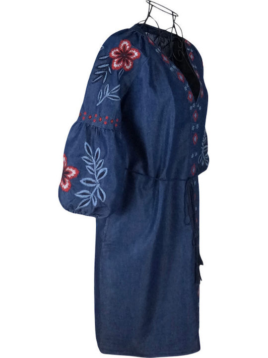 Maxi Damenkleid Blau