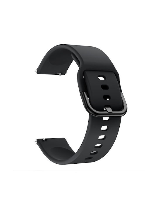 Cea Mai Bună Curea Accesorii Silicon Eliberare Rapidă 20mm Negru pentru Samsung Galaxy Watch4 5 6 7 Fe 4 Classic/6 Classic/5 Pro Huawei Watch Gt2 Gt3 42mm Gt3 Pro 43mm Amazfit Gts 2 Gts 2 Mini Gts 2e