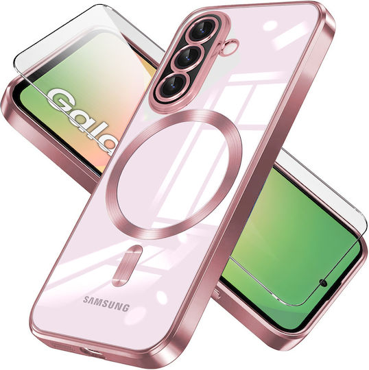 Θήκη Samsung Galaxy A56 Electro Magsafe Ροζ Rose Gold + Γυαλί Οθόνη