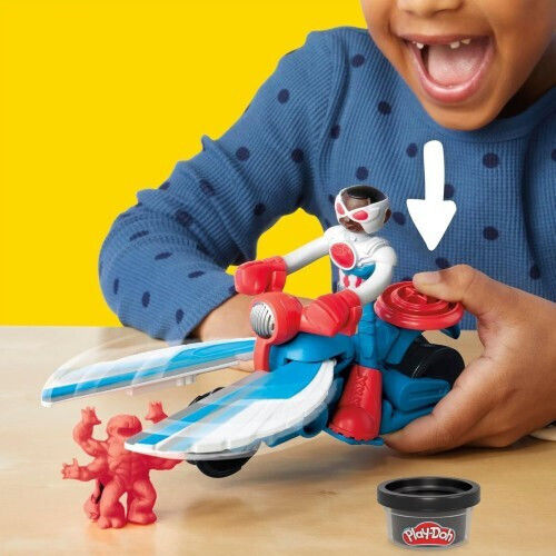 Hasbro Play-Doh Plasticină Set De Joc Captain America Pentru 3+ Ani 3 Buc