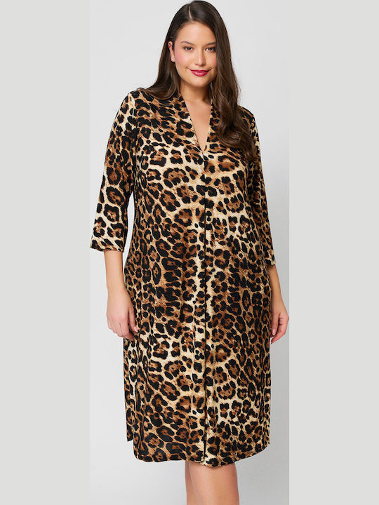 Midi Φόρεμα Leopard