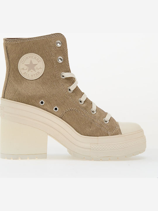 Chuck 70 De Luxe Γυναικεία Μποτάκια Μπεζ
