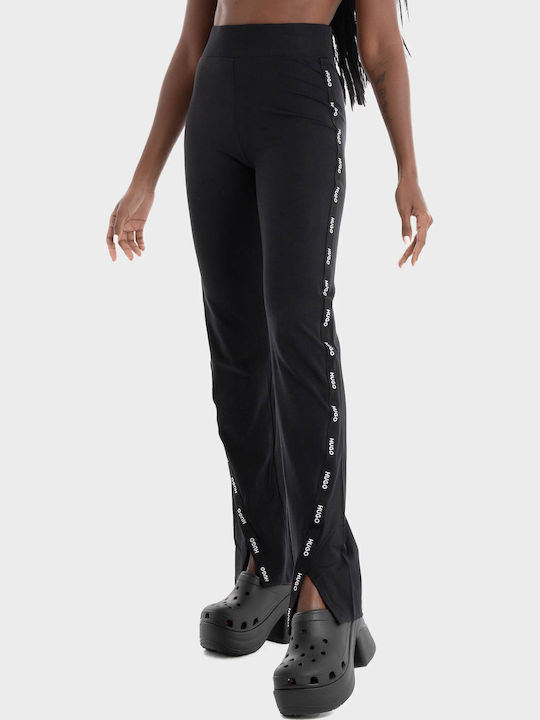 Hanna Women's Fabric Trousers Flared Black
