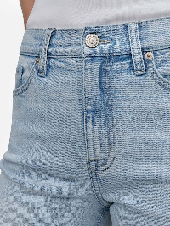 Hoch tailliert Damenjeans Light Blue