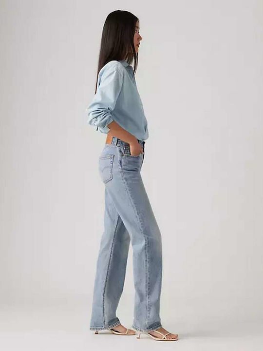 501® Γυναικείο Jean Παντελόνι Καμπάνα Medium Wash Blue