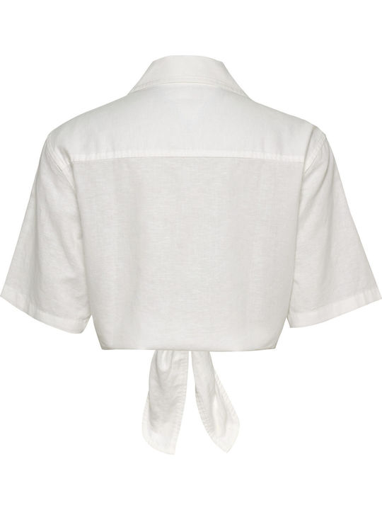 Mânecă lungă Femei In Cămașă Ecru