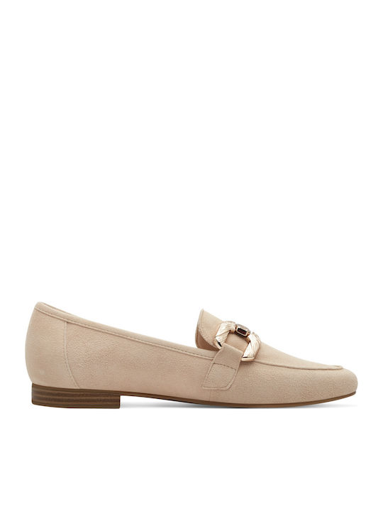 Women's Moccasins in Beige Color