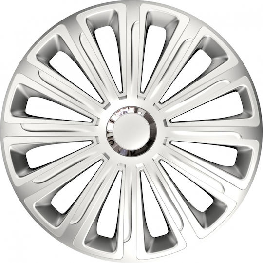 AMiO Auto Radkappen Set 1Stück 16" Silber/Silber