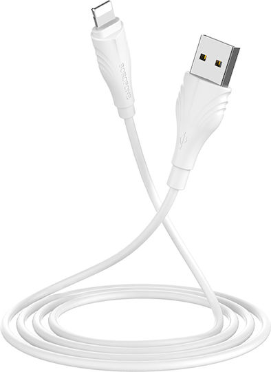Borofone USB-A to Lightning Cable White 1m (2383)