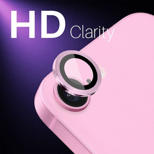 Schutz Kameraschutz Gehärtetes Glas Pink für das Apple iPhone 16e