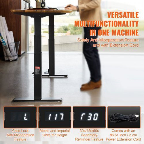 Vevor Collapsible Desk Base made of Metal Black Color 120x60x65cm