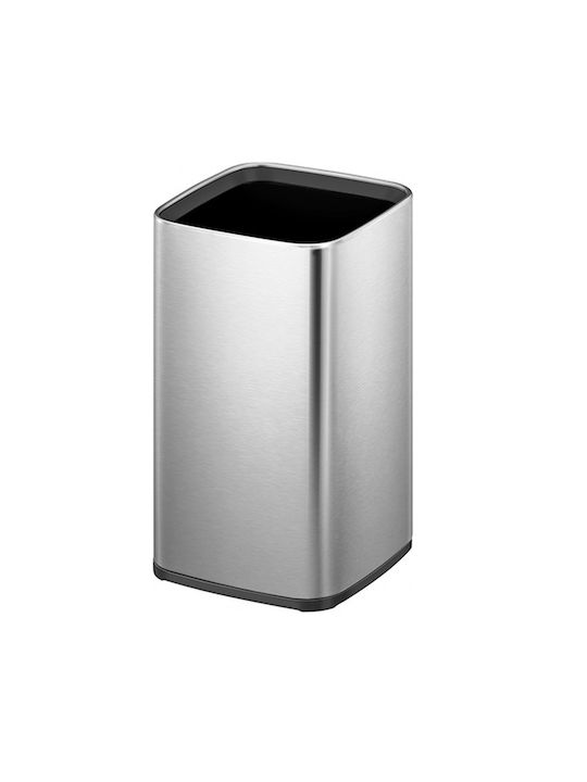 Trash Bin Eko Laguna Open Top 12 Liters 1 Compartment Stainless Steel