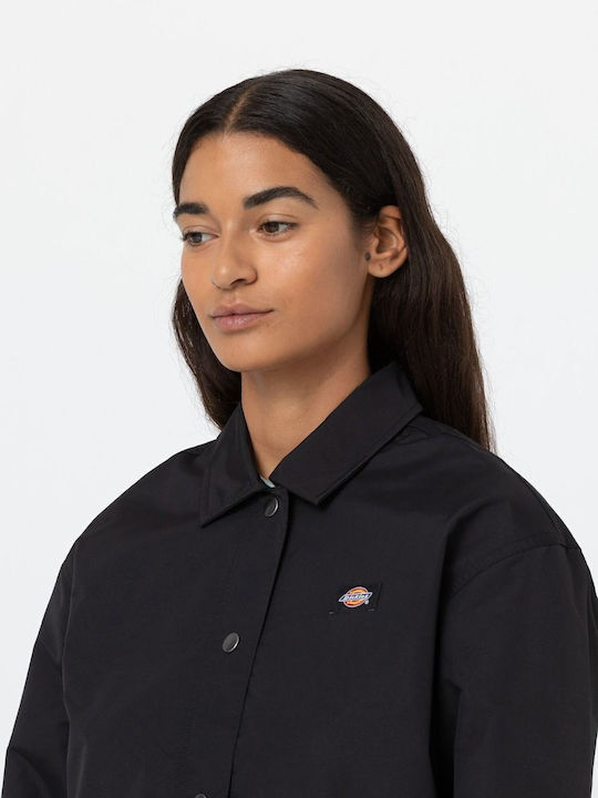 Oakport Women's Crop Lifestyle Jacket for Winter Black