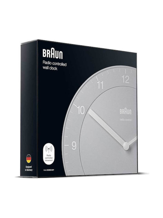 Braun Ceas de Perete Gri Ø20cm