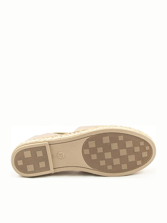 Women's Leather Espadrilles Sand