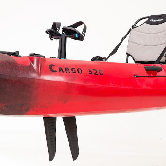 SCK 32048 Πλαστικό Kayak Ψαρέματος 1 Ατόμου Μαύρο/Κόκκινο
