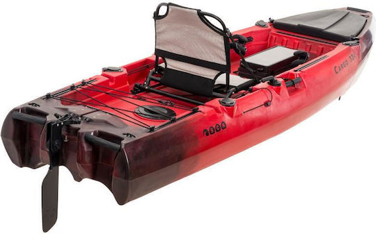 SCK 32048 Πλαστικό Kayak Ψαρέματος 1 Ατόμου Μαύρο/Κόκκινο