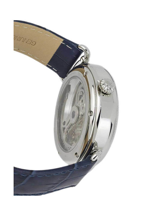 Carl Von Zeyten Elzach Men's Watch 42mm Automatic with Blue Metal Bracelet