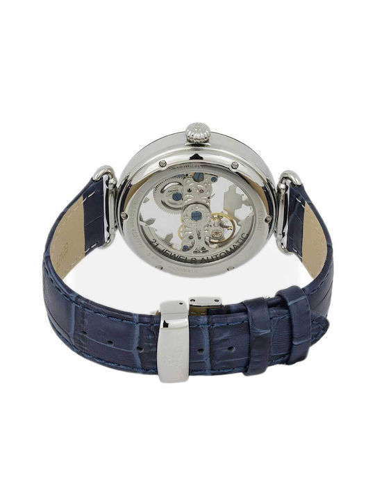 Carl Von Zeyten Elzach Men's Watch 42mm Automatic with Blue Metal Bracelet