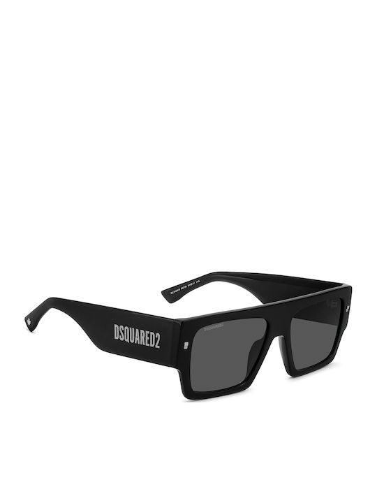 Dsquared2 Men's Sunglasses with Black Plastic Frame and Black Lens