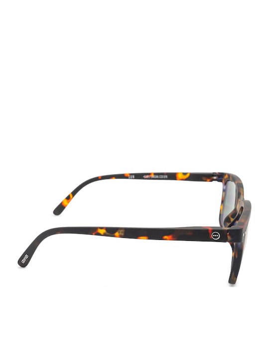 Izipizi Unisex Sonnenbrille mit Kunststoff Gestell Tortoise Mirror