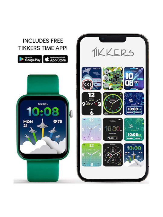 Tikkers Παιδικό Smartwatch Πράσινο