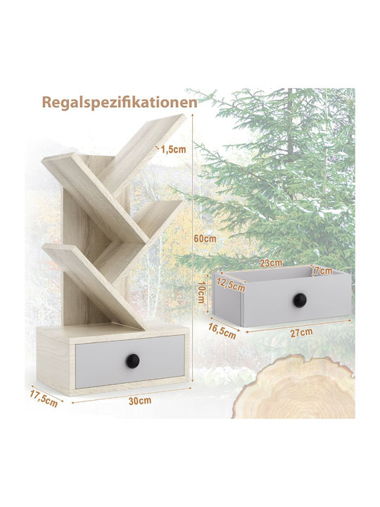 Βιβλιοθήκη Μπεζ 30x17.5x60εκ.