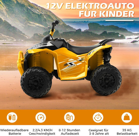 Παιδική Γουρούνα Ηλεκτροκίνητη 12 Volt Κίτρινη για 3+ ετών
