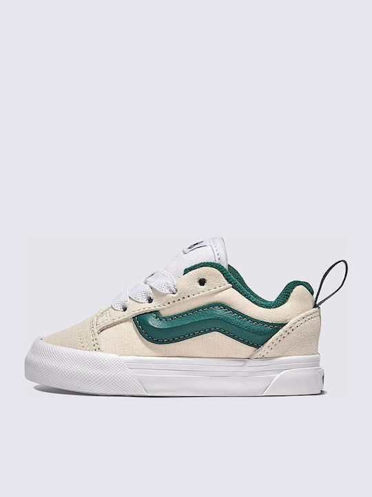 Knu Skool Elastic Lace Kids Sneakers Beige