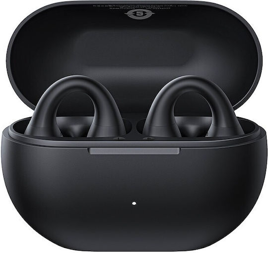 Baseus Bass 15 Clip Open Ear Bluetooth Handsfree Earphones with Charging Case Black