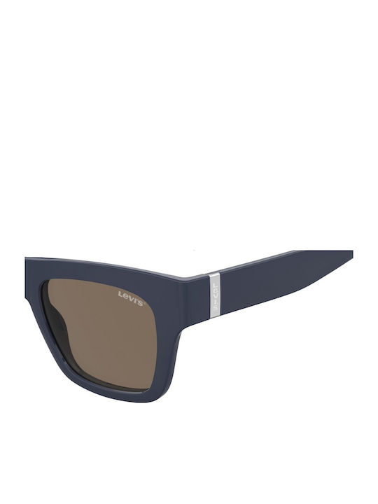Levi's Men's Sunglasses with Blue Plastic Frame and Brown Lens LV-1026-S-PJP