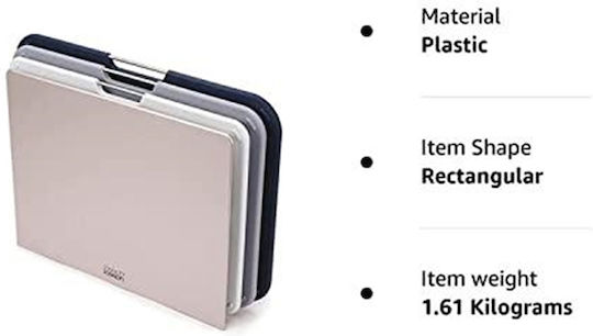 Joseph Joseph Σετ Επιφάνεια Κοπής Πλαστική Πολύχρωμη 35.5x26cm 3τμχ