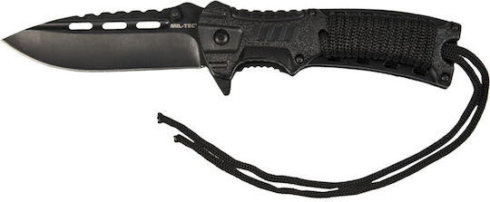 Mil-Tec Paracord Σουγιάς Επιβίωσης Μαύρος