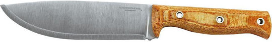 Condor Tool & Knives Low Drag Knife Beige in Leather Sheath