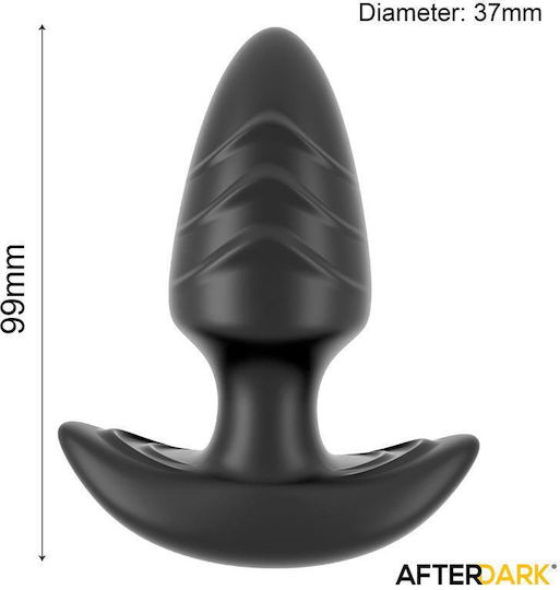 LateToBed Anal Plug with Wireless Functionality and Vibration Black 9.9cm