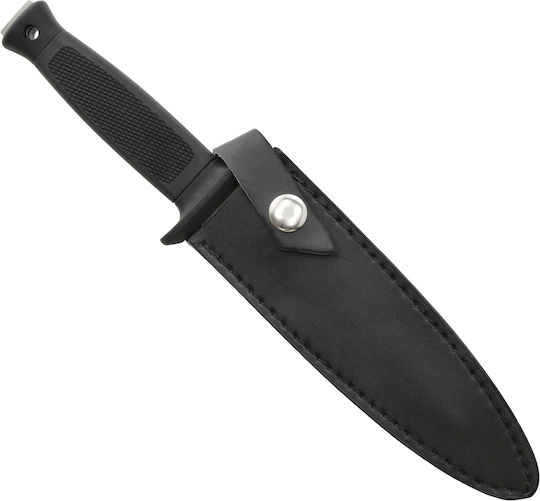 Fox Outdoor Double Edged Μαχαίρι Μαύρο σε Θήκη