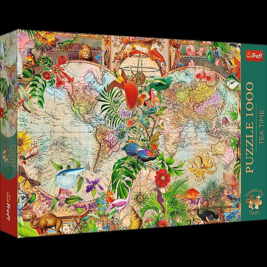 Puzzle 1000 Premplus Harta Antică Ceai...12077