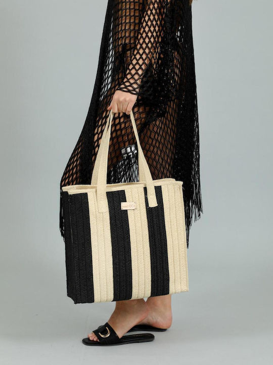 Doca Korbweide Strandtasche Beige