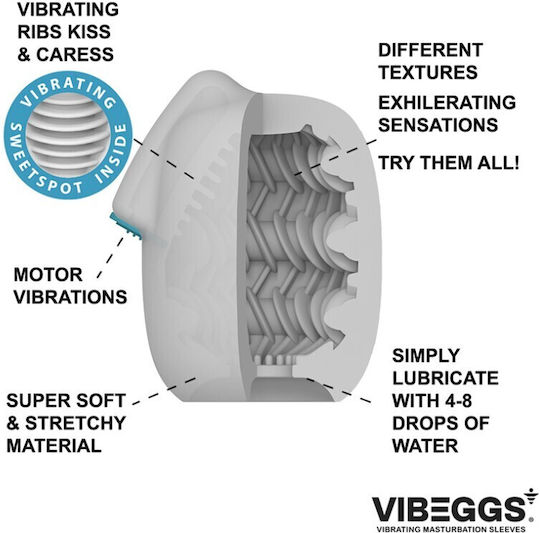Vibeggs Masturbator με Δόνηση