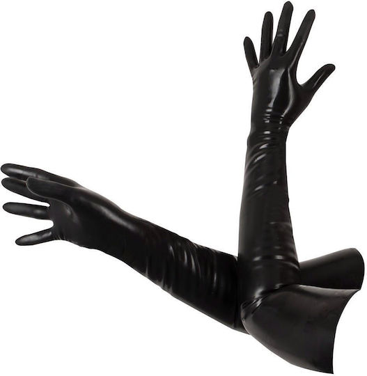 LateX Latex Gloves Mănuși sexy Negre