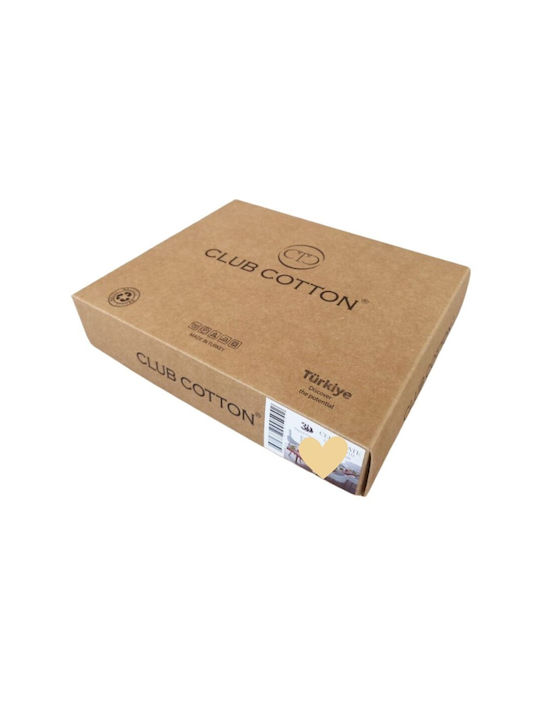 Cotton Club Conținut set Husă de pilotă pentru copii Single cu față de pernă Bumbac Alb 160x220cm
