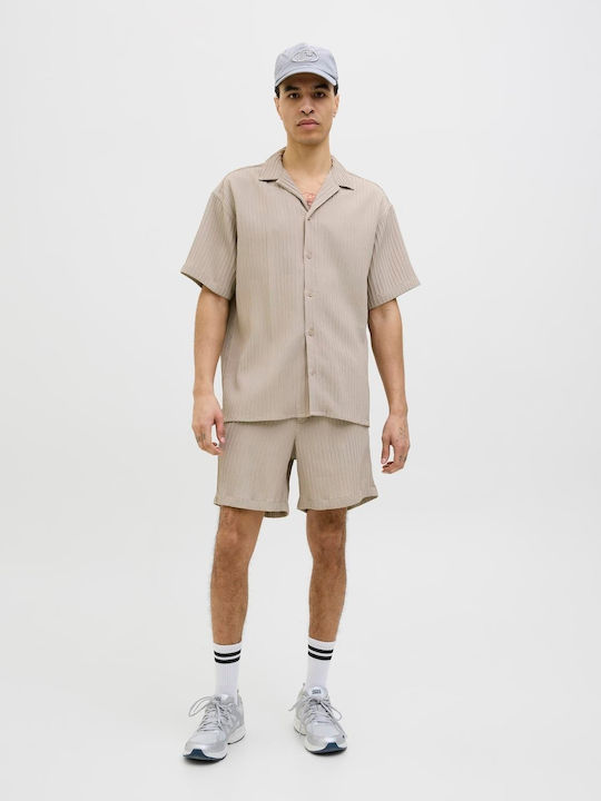 Къс ръкав Риза Beige