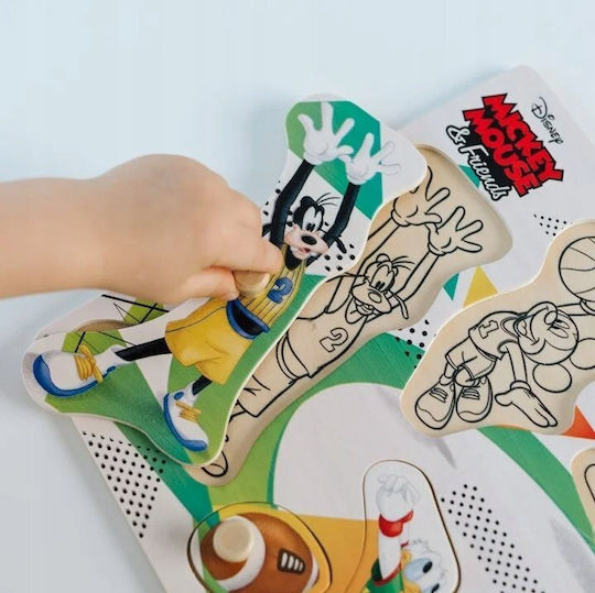 Puzzle din lemn de dimensiune medie Mickey & Prietenii Trefl