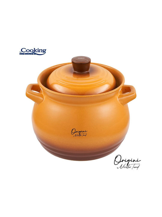 Heinner Oala Ceramica Ceramic Round Heat-Resistant Cookware with Lid 6000ml