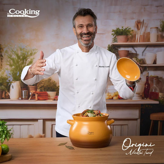 Heinner Oala Ceramica Ceramic Round Heat-Resistant Cookware with Lid 6000ml