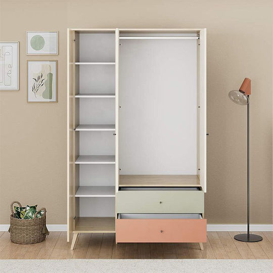 Triple Door Wardrobe Terra Florida Oak 121x54x200cm